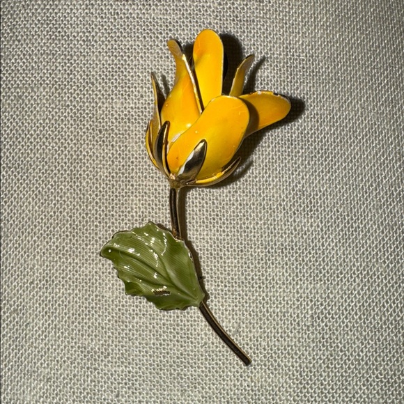 Vintage Botticelli Enamel Floral Jewelry Set - Picture 2 of 5